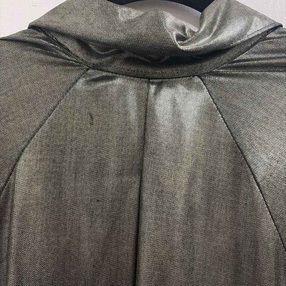Vintage oversized metallic‎ button up shirt - Picture 4 of 8